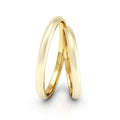 Alianças Casamento Linha Classic Ouro 18 2mm Abaulada Fosca