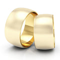 Alianças Casamento Linha Classic Ouro 18 10mm Abaulada Fosca