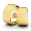 Alianças Casamento Linha Classic Ouro 18 10mm Abaulada Diamantada