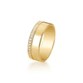 Alianças Casamento Linha Classic Ouro 18 5,5mm Reto com Zircônias